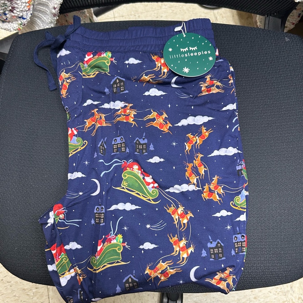Womens Little Sleepies Santa’s Sleigh Pants